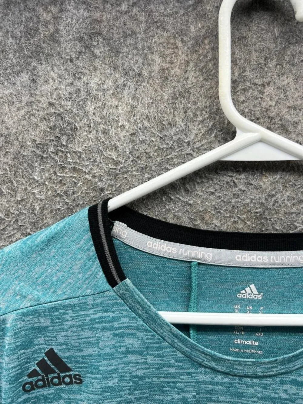 Adidas Shirt Mens XL Blue Long Sleeve Boston Athletic Association Running Top